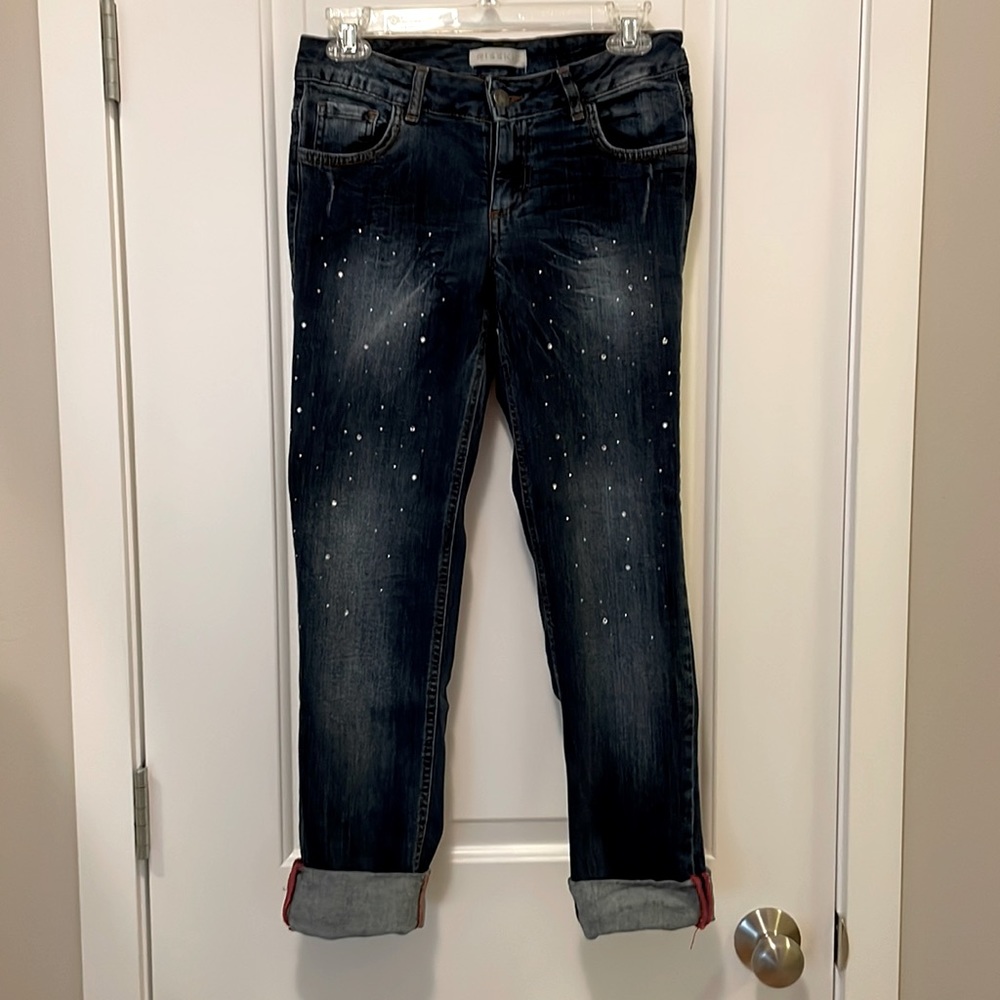 NWOT Risskio sparkle ankle/crop jeans made in Italy